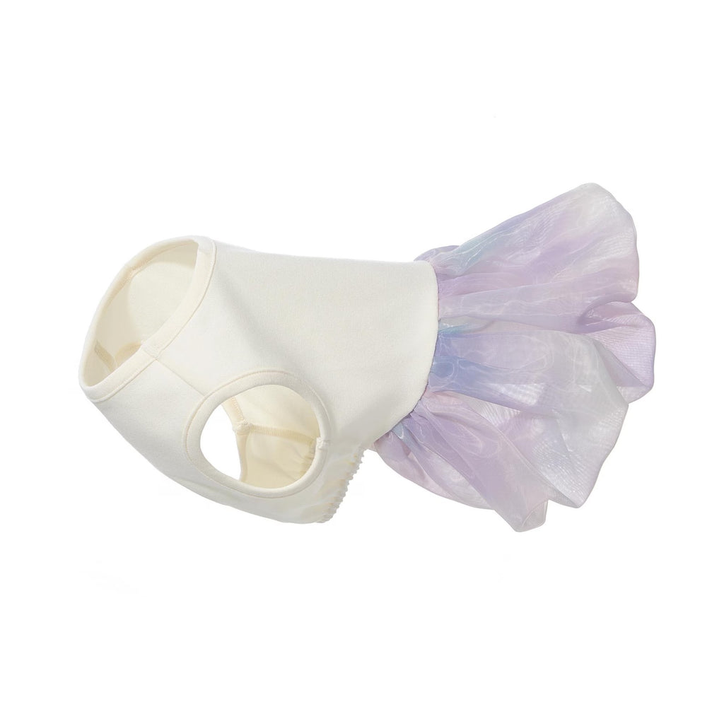 Monet Tulle Pet Bubble Dress: Cat Dog Spring Summer Top
